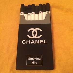 "smoking kills" iPhone 6 case with Chanel logo
