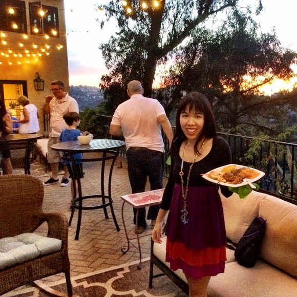 HURLEY Colorblock Silk Tier Long Sleeve Dress - Picture 2 of 4