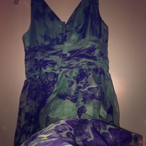 Elevenses/Anthropologie 100% silk dress