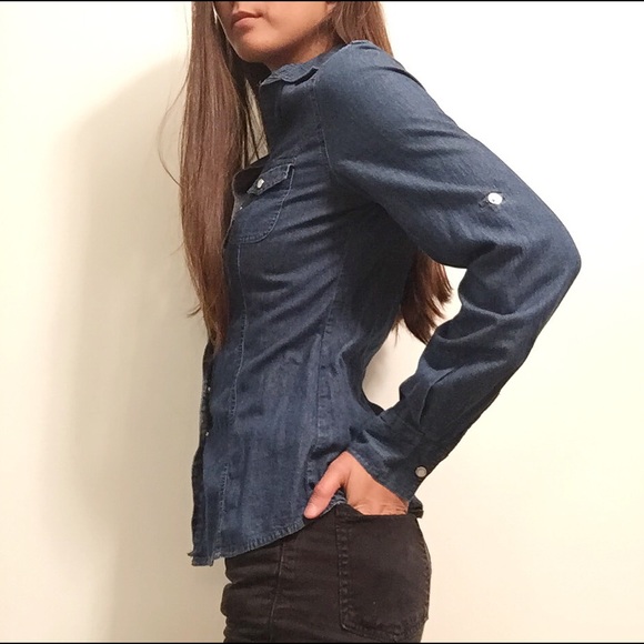 Button down denim long sleeve - Picture 2 of 2
