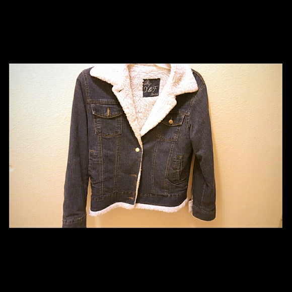 sheep wool jean jacket