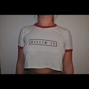 Brandy Melville Tops - Brandy Melville Killin' It Crop Top Brandy Melville Tops - Brandy Melville Killin' It Crop Top