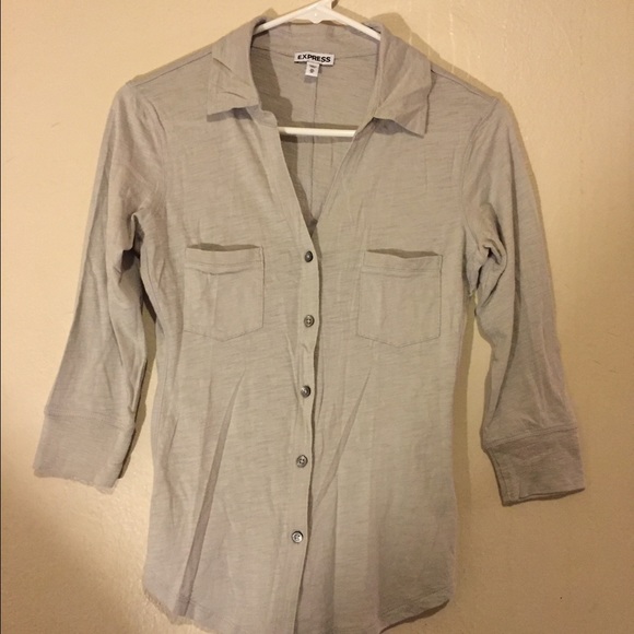Express soft cotton/modal blend button shirt