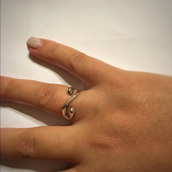 Design ring , sterling silver , size 8 - Picture 1 of 1