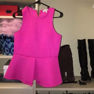 Fuchsia pink top