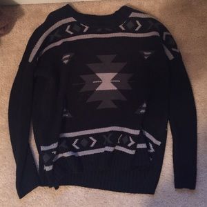 Black/Gray Sweater from Forever 21