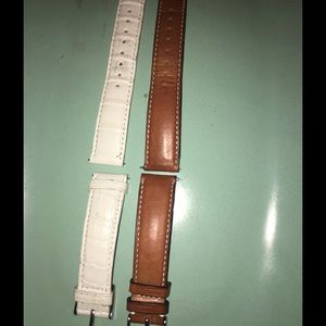 Michele straps 18MM $48 each brown or white croc.