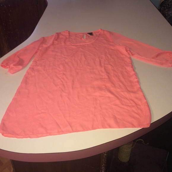 Coral dress shirt
