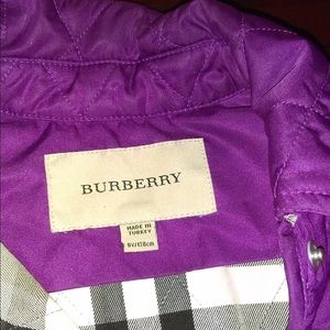 Kids excellent condition Burberry jacket  sz 8