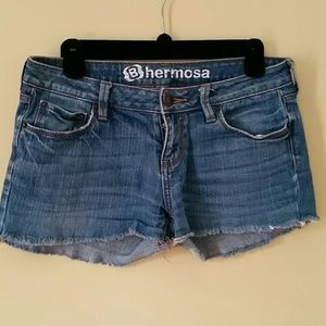 Denim shorts