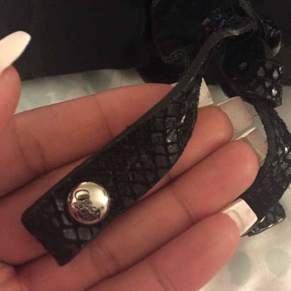 Coach purse with snake skin detailing - Picture 3 of 4