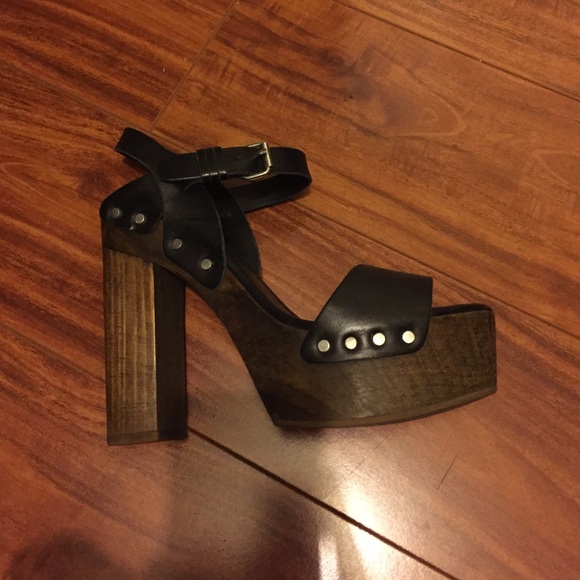 Mango black heels