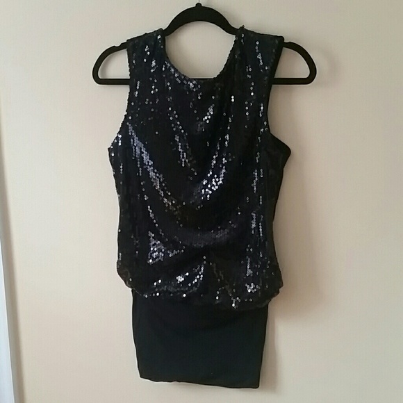 Sexy Sequin Top, Low Back