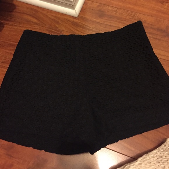 Black lace Banana Republic shorts!