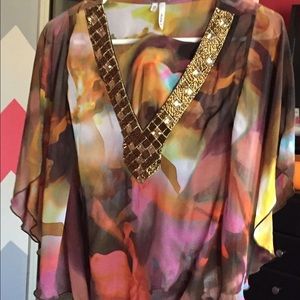 Multi-Color loose flow top