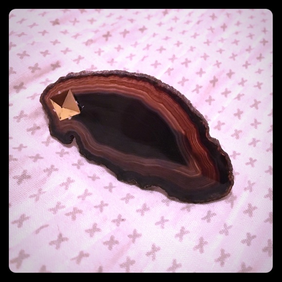 Adjustable agate slice ring!