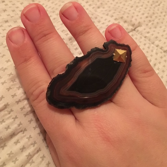 Adjustable agate slice ring! - Picture 3 of 4