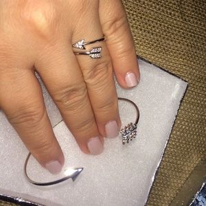 Ring and Bracelet- .925 silver. Arrow.