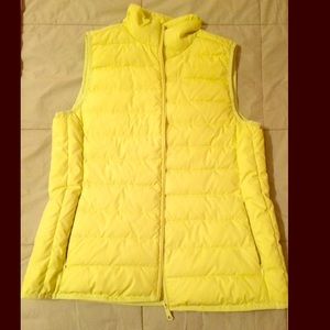 NWT J Crew Neon Yellow Vest Size S