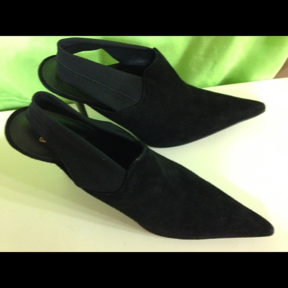 Black suede