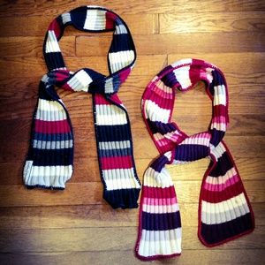 For Sheri 💋Striped knit scarves