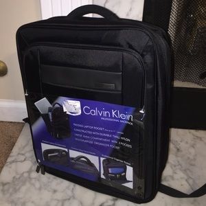 Calvin Klein Laptop Backpack - black NWT!