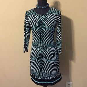 Michael Kors Blue Print Dress- NWT!! Size 8