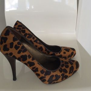 Banana Republic "Mad Men" Leopard Print Heels