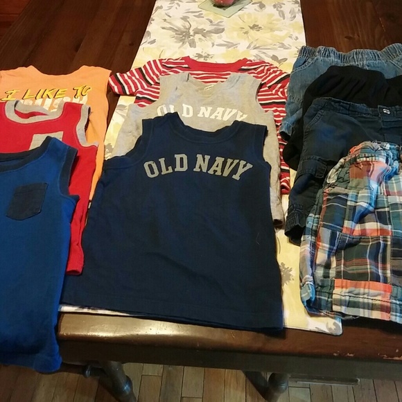 10 piece bundle boys 3T shorts and shirts