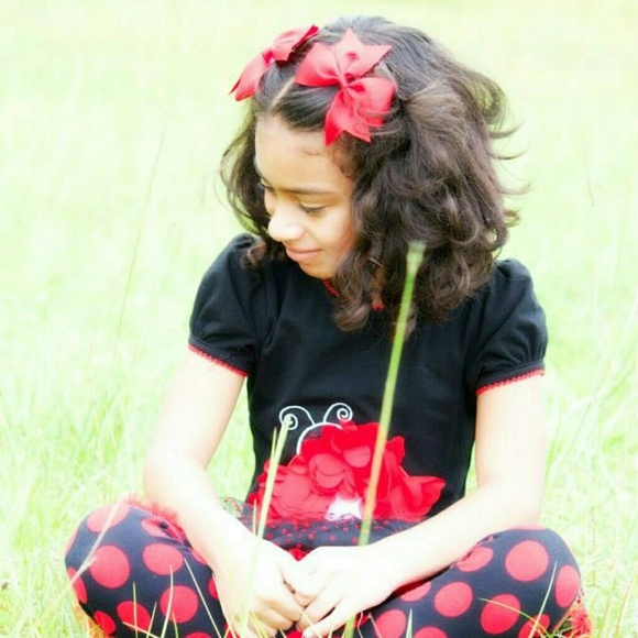 Rare Editions Lady Bug Applique Tutu Set - Picture 2 of 3