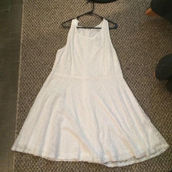 Forever 21 Plus Size White Lace Dress
