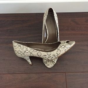 Tahari Snake Print Heels