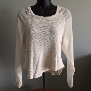 Creme Knit Top
