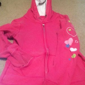 Tarea by rue 21 Hot Pink Stretchy Zip-Up Hoodie