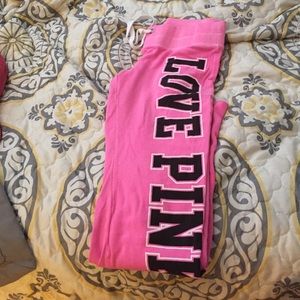 Victoria's Secret sweatsuit.