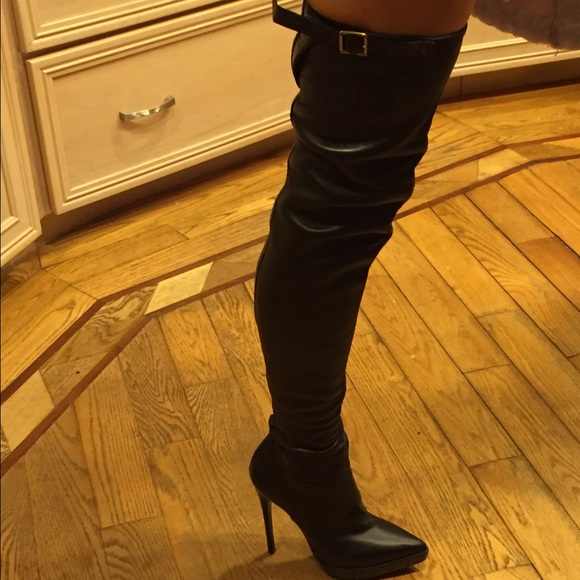 burberry thigh high boots