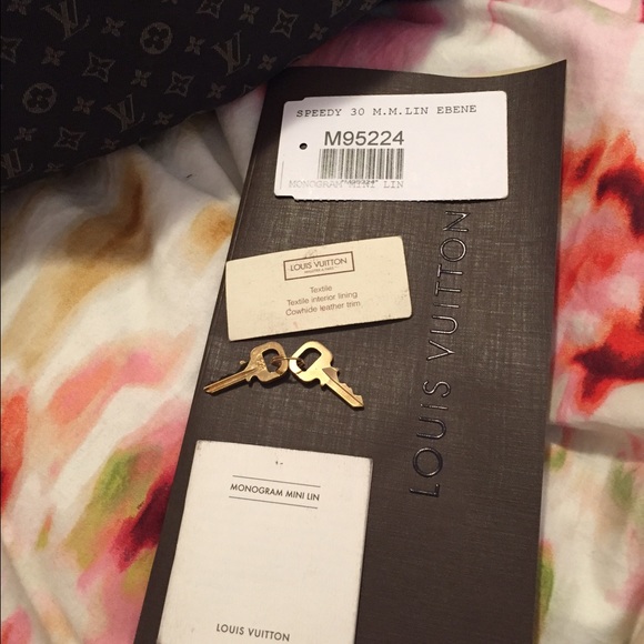 Louis Vuitton mini Lin speedy 30 - Picture 3 of 4