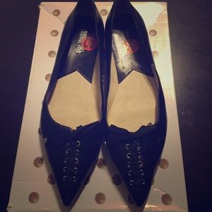 Michael Kors black flats with "Bustier Effect"