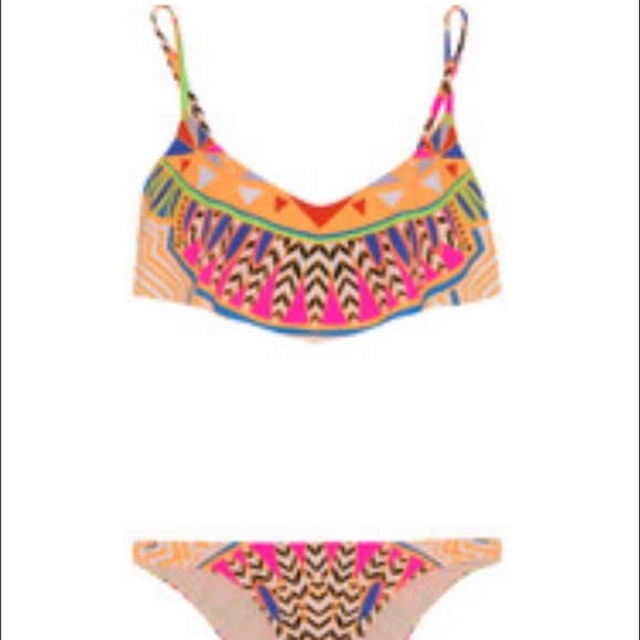 Brand New, Tags on- Mara Hoffman printed bikini.