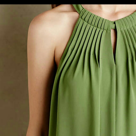 Anthropologie Pintucked Halter Tank 🎉Flash sale!