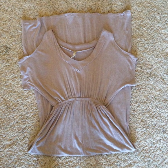 maxi dress empire waist v-neck cutout shoulders