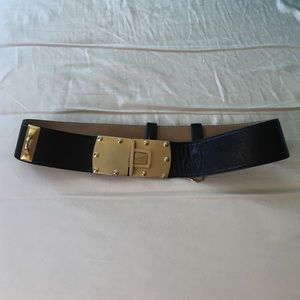Genuine leather statement vintage belt