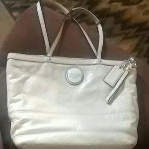 Coach monogram tote bag