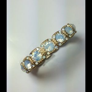 Iridescent White Crystal Bracelet