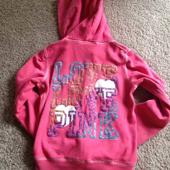 XS pink hoodie