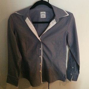Brooks Brothers Fitted Cotton Dress Shirt