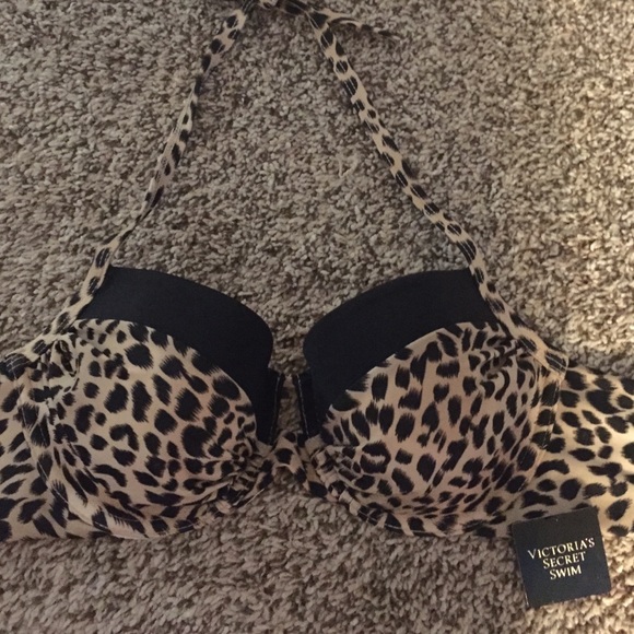 Victoria Secret Leopard bathing suit top - Picture 2 of 4