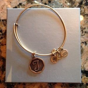 NEW IN BOX! Alex and Ani Initial Bangle, letter T