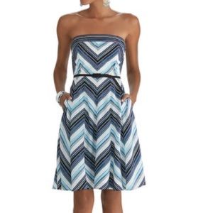 Strapless Fit & Flare Dress