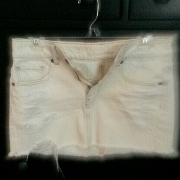 AEO denim mini skirt